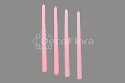 Набор свечей 1/4 конические L300 D23 - розовый