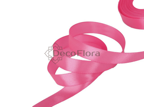 Лента атласная 1,2cm*20м - 060 - розовый неон 