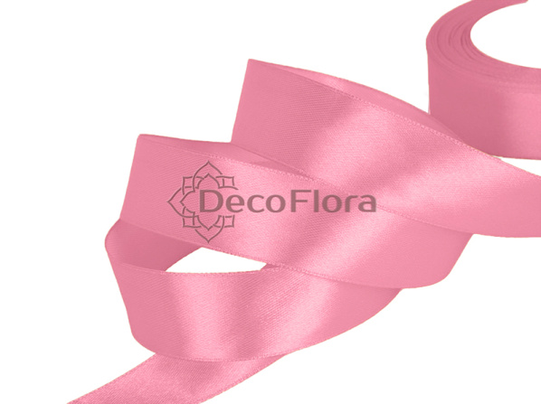 Лента атласная 5cm*20м - 55 - розово-сливочная