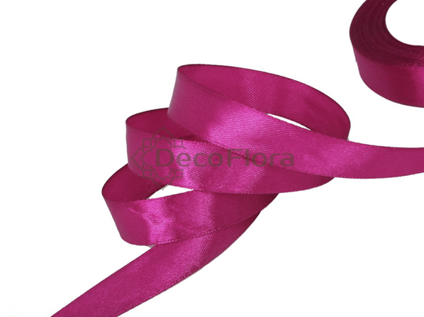 Лента атласная 1,2cm*20м - 1028 - глубокий розовый