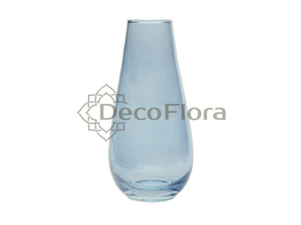 Ваза декоративная Весна черника прозрачная h180мм, d90мм, v720мл 
