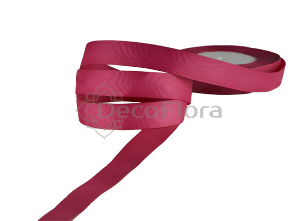 Лента репсовая 3cm*20м - 1025 - малиновая 