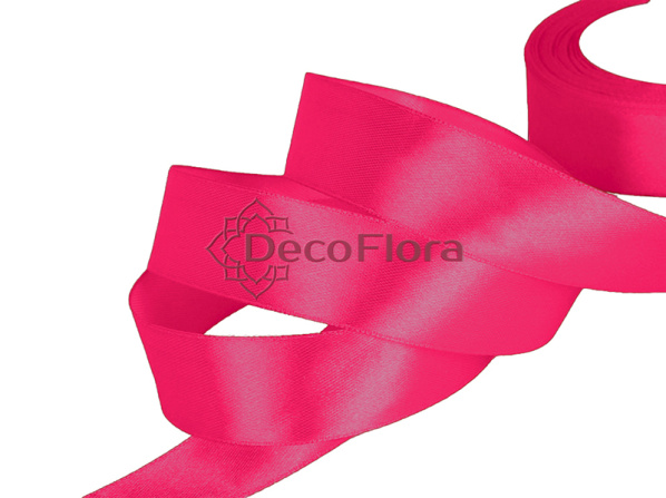 Лента атласная 5cm*20м - 63 - малиновая