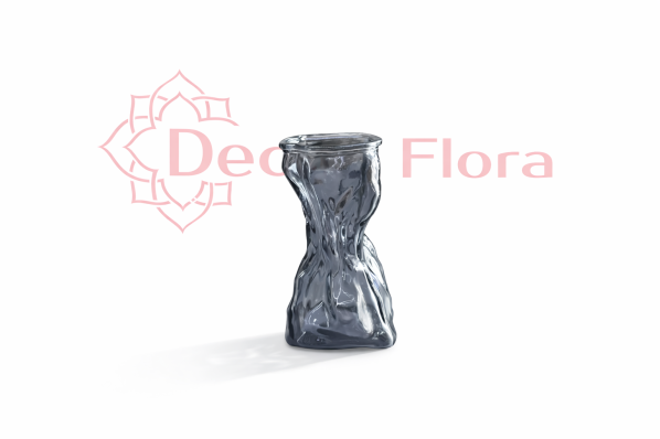 Ваза (стекло) D9,5 H16,5 серая