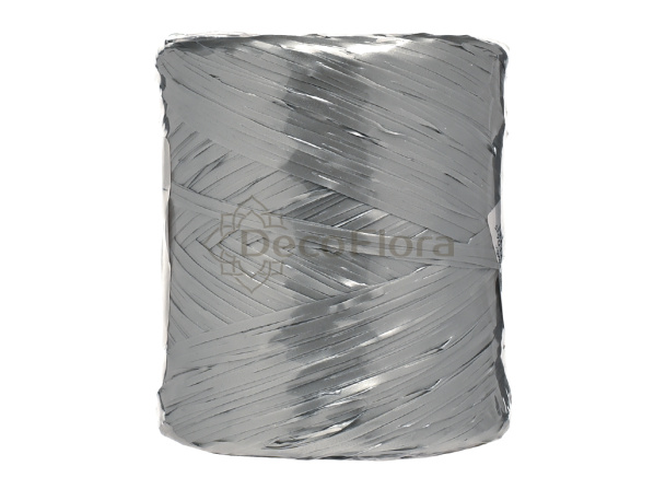 Рафия 1см*200м серебро