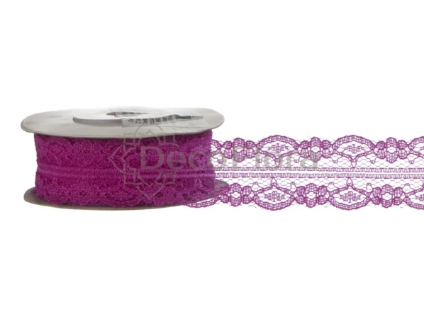 Лента кружево 30мм*10y сливовая