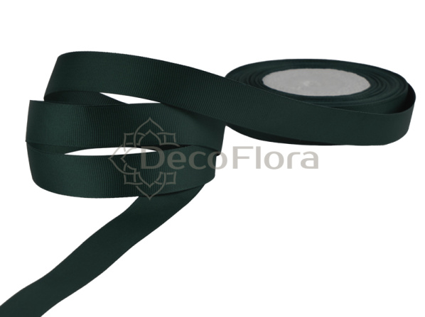 Лента репсовая 3cm*20м - 1081 - темно-зеленая