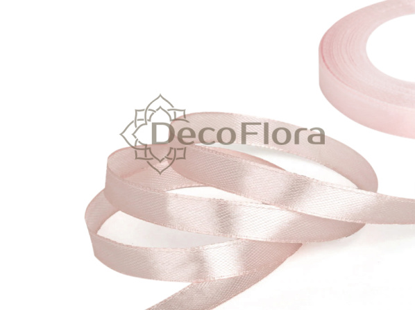 Лента атласная 0,6cm*20м - 039 - бледно-розовый