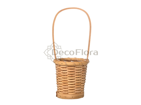 Корзина ротанг d10,5 h7 hh10*25,5 коричневая
