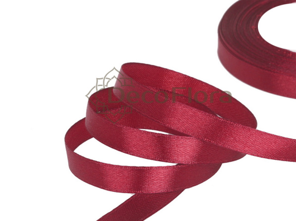 Лента атласная 0,6cm*20м - 1039 - темно-коралловый  
