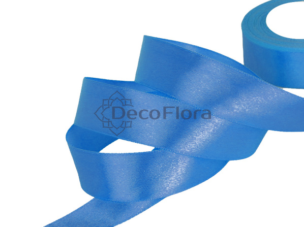 Лента атласная 4cm*20м - 1052 - темно-голубой
