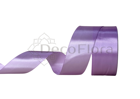 Лента атласная 4cm*25ярд - 045 - сиреневая 