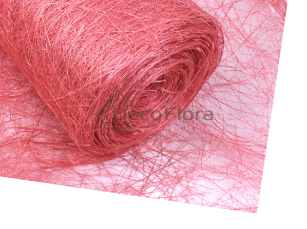 Абака скранч 48см*10ярд розовый