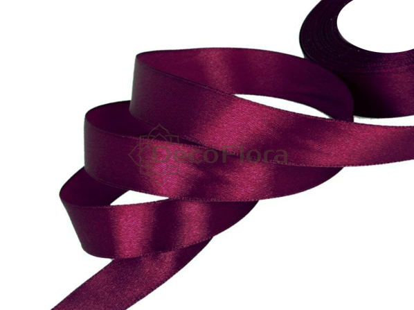 Лента атласная 4cm*20м - 1036 - темно-бордовый