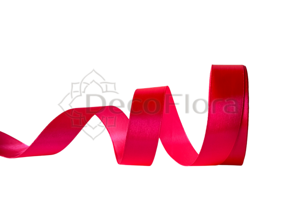 Лента атласная 2,5cm*25ярд - 014 - розовая 