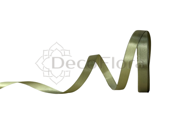 Лента атласная 1,2cm*25ярд - 018 - хаки 