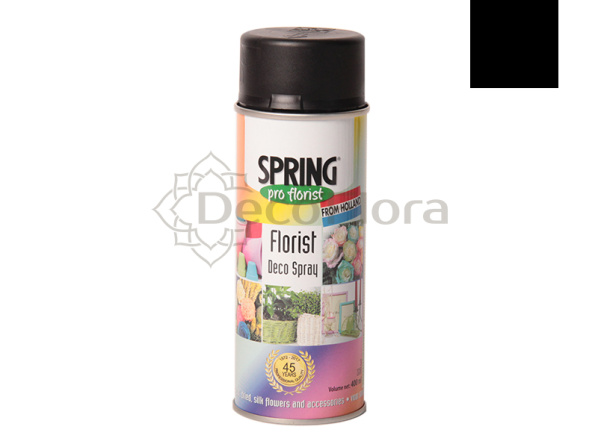 SPRING SOFT BLACK Краска-аэрозоль 021 чёрный мел 400мл
