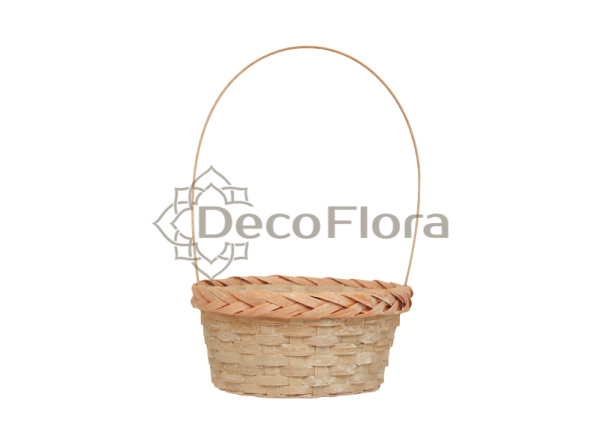 Корзина бамбуковая d21 h10 hh34 персиковая
