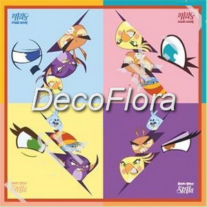 Салфетки 33*33см Angry Birds Stella (12 штук)