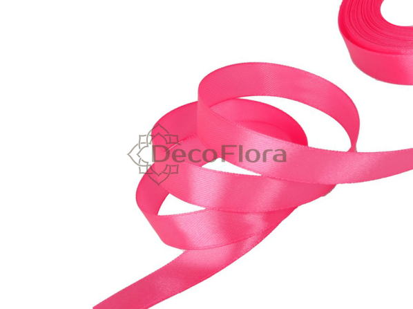 Лента атласная 2,5cm*20м - 1038 - розовый неон 