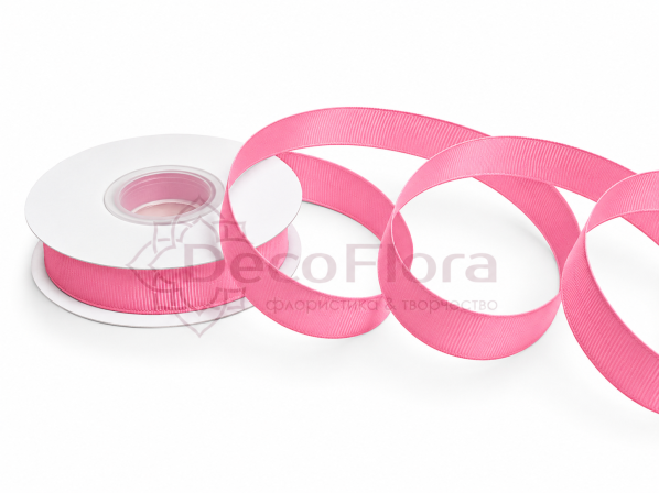 Лента репсовая 1cm*20y - 193 - розовая пенка
