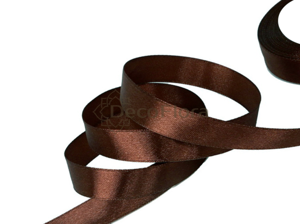 Лента атласная 2,5cm*20м - 1122 - шоколад 