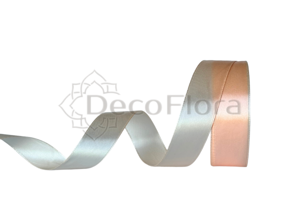 Лента атласная 2,5cm*25ярд - 007 - персик 