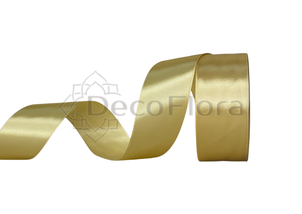 Лента атласная 4cm*25ярд - 087 - бежевая 