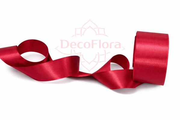 Лента атласная 5cm*25ярд - 037 - бордо