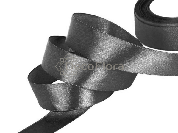 Лента атласная 4cm*20м - 142 - графит 