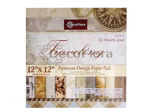 Набор бумаги 30см*30см "Paper pad" 24 листа 200г/м2