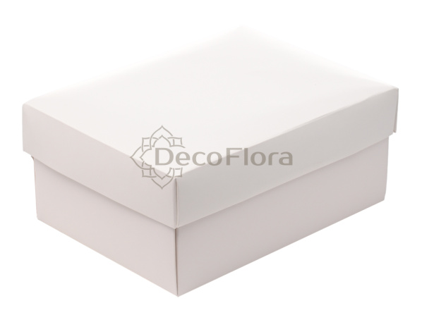 Коробка сборная 16*12*7см прямоугольная белая
