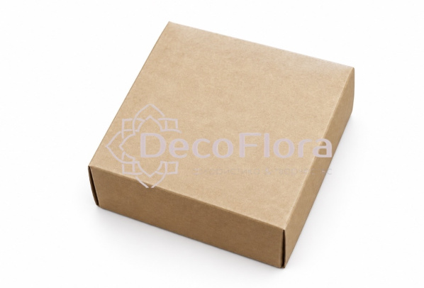 Коробка сборная 13*13*5см квадрат крафт