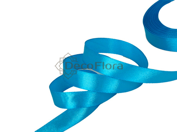 Лента атласная 1,2cm*20м - 1052 - темно-голубой