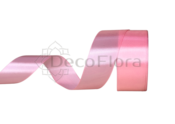 Лента атласная 4cm*25ярд - 066 - розовая 