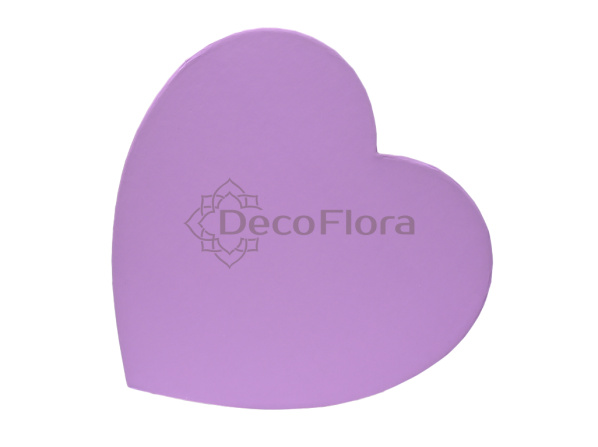 Коробка из набора сердце 19*18*9 сиреневая