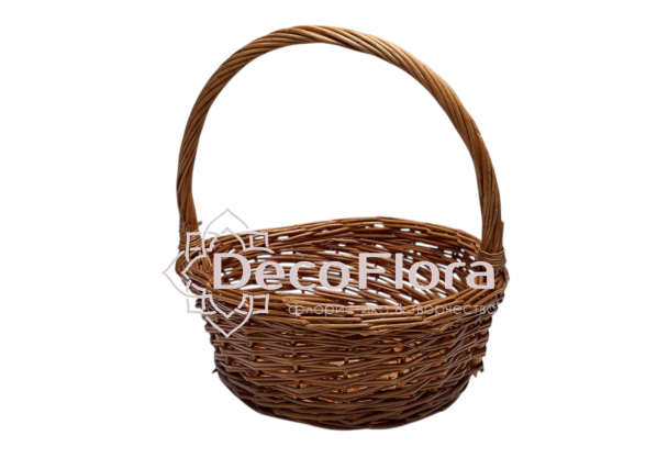 Корзина ивовая d29 h12*30 светло-медовая 