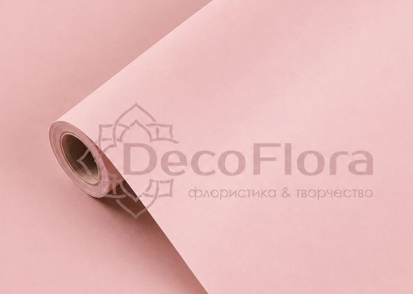 Пленка матовая 60см*10м 65мкр Жемчужина розовая