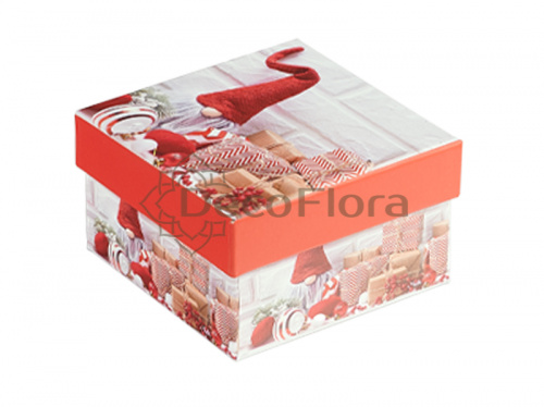 Коробка Новый год 11*7,5*5,5см микс 
