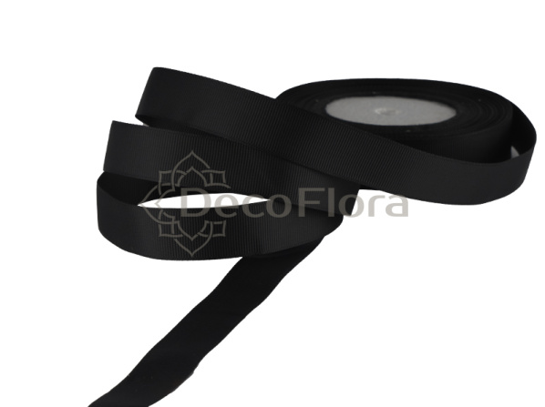 Лента репсовая 3cm*20м - 1008 - черная 